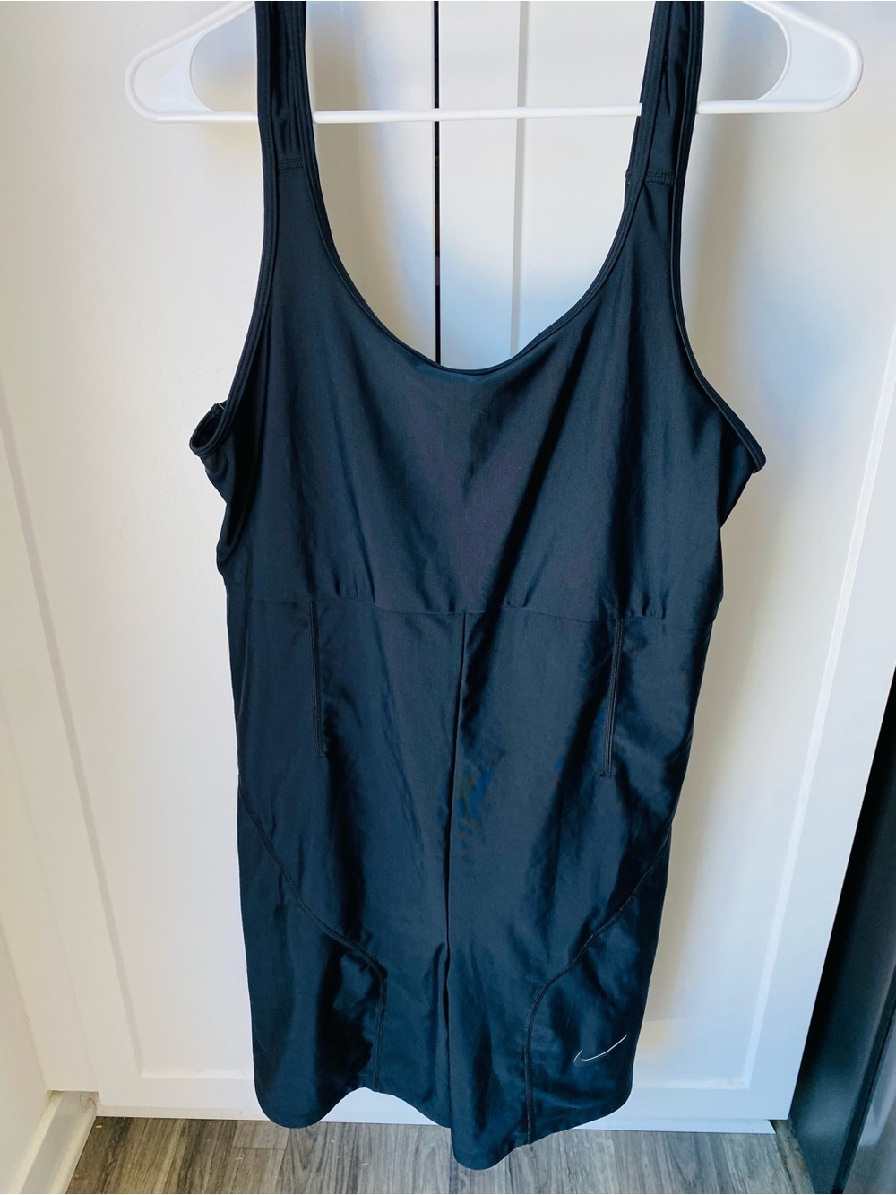 Nike womens XL black workout bodysuit athletic one piece